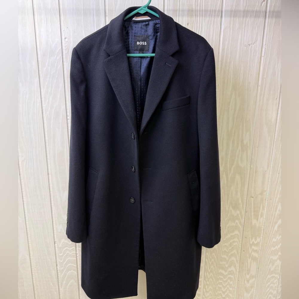 Boss Hyde Felted Wool & Cashmere Car Coat
New with out tags